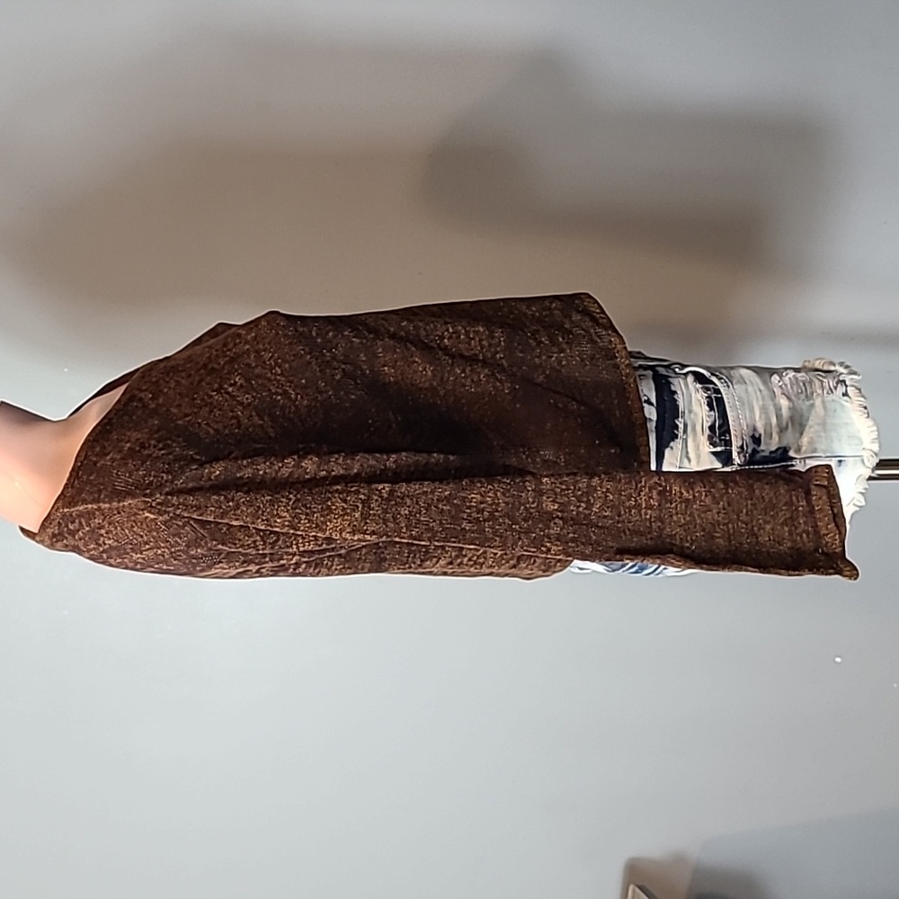 Vintage‎ 90s Brown Goblincore Academia Knit Sweater Grunge Womens SP Earthy - Picture 6 of 9
